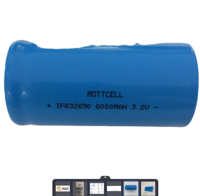 3.2V Lifepo4 Li Ion κύλινδρο Λιθίου μπαταρία Κελίδα 32700 32650 5000mAh 6000mAh 0