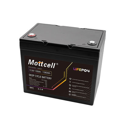 100Ah συνεχές ρεύμα 12V μπαταρία LiFePO4 με προστασία υπό τάση 10V και προσαρμοσμένο περίβλημα